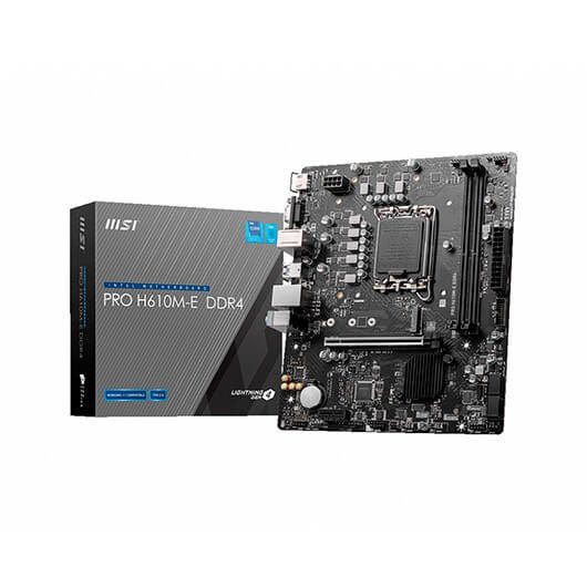 4711377002660 | P/N: 911-7D48-007 | Cod. Artículo: DSP0000014577 Placa base msi 1700 pro h610m - e ddr4 atx - 2x ddr4 - 4x sata3 - 2x usb 3.2 - 4x usb 2.0 911 - 7d48 - 007