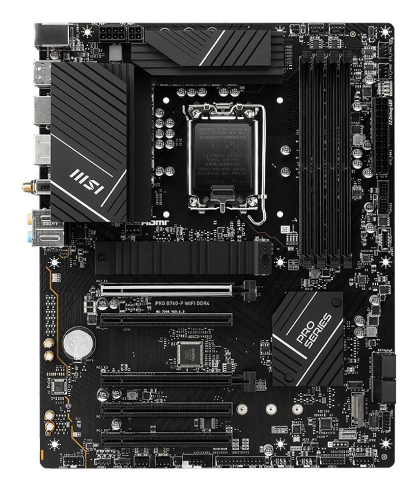 Placa base msi 1700 pro b760 - p wifi ddr4 - Imagen 2
