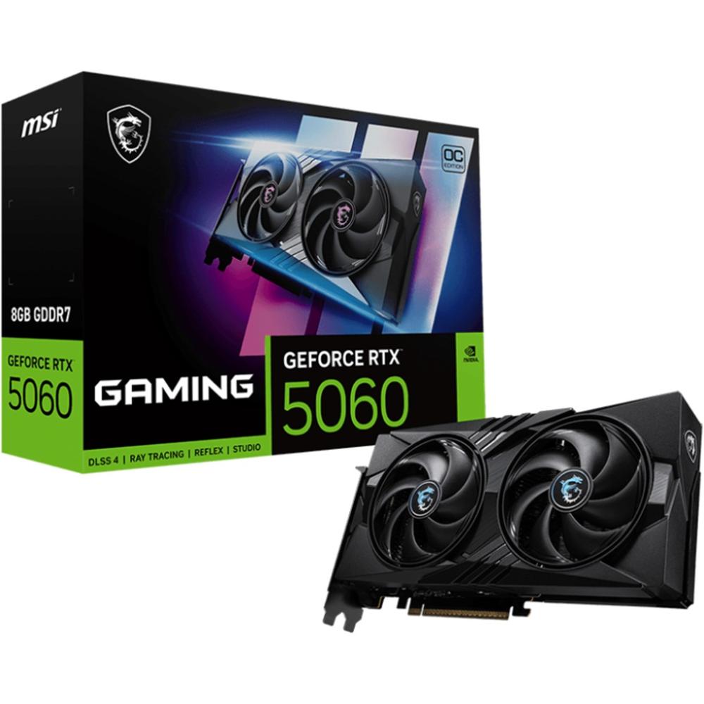 4711377342544 | P/N: 912-V537-005 | Cod. Artículo: DSP0000031830 Tarjeta grafica msi rtx 5060 8g gaming oc gddr7