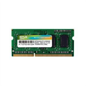 4712702631234 | P/N: SP004GLSTU160N02 | Cod. Artículo: DSP0000031136 Memoria ram ddr3l 4gb silicon power sodimm 1600 mhz.