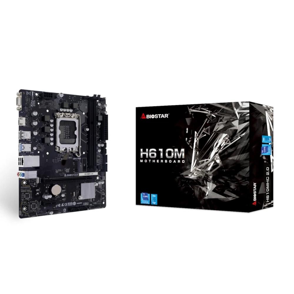 4712960688278 | P/N: H610MHC 2.0 | Cod. Artículo: DSP0000031431 Placa base biostar h610mhc 2.0 lga1700 ddr4 matx