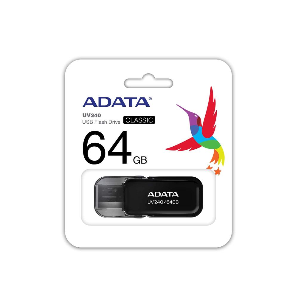 Memoria usb 2.0 adata uv240 64gb negro - Imagen 3