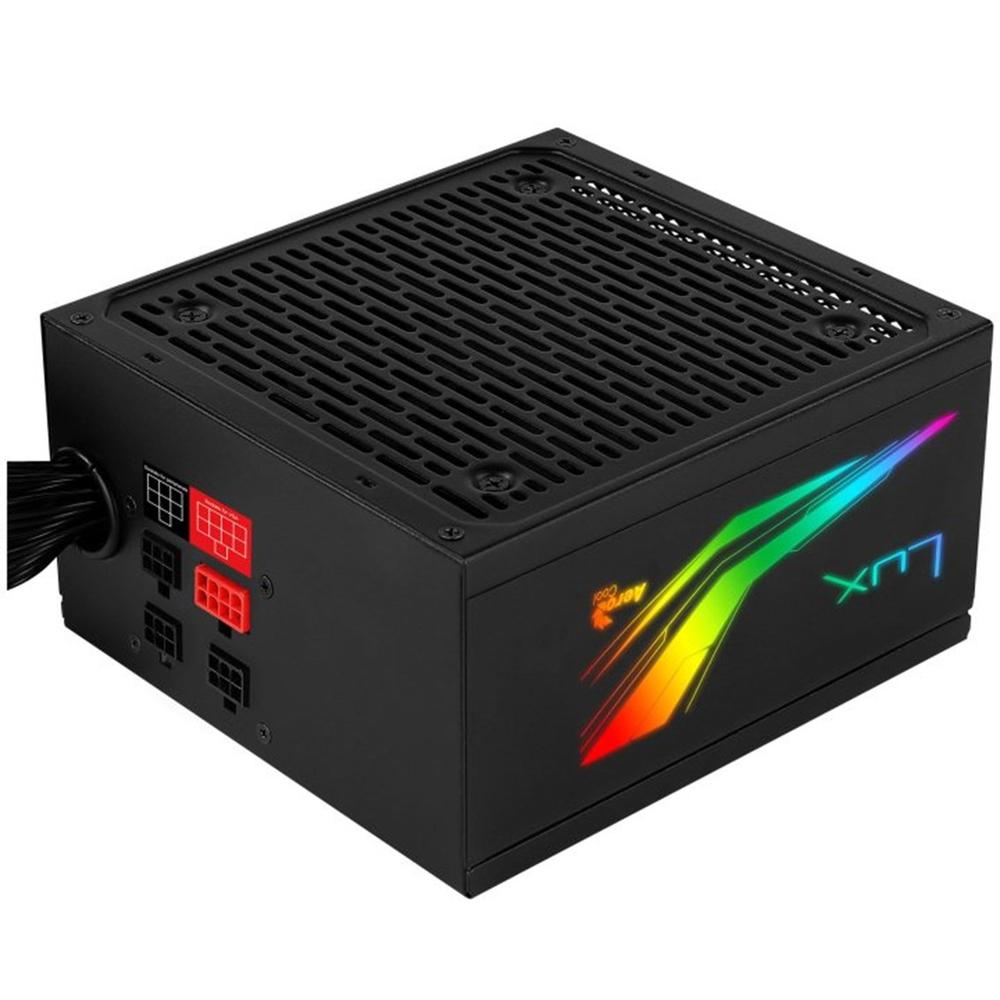 4718009156203 | P/N: LUXRGB550M | Cod. Artículo: DSP0000029282 Fuente alimentacion aerocool lux rgb gaming atx 550w