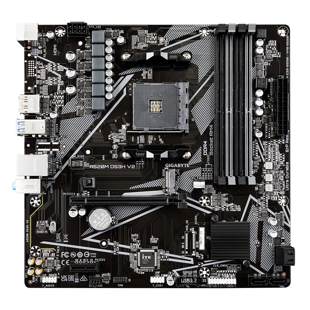 Placa base gigabyte base a520m ds3h v2 matx am4 - Imagen 2