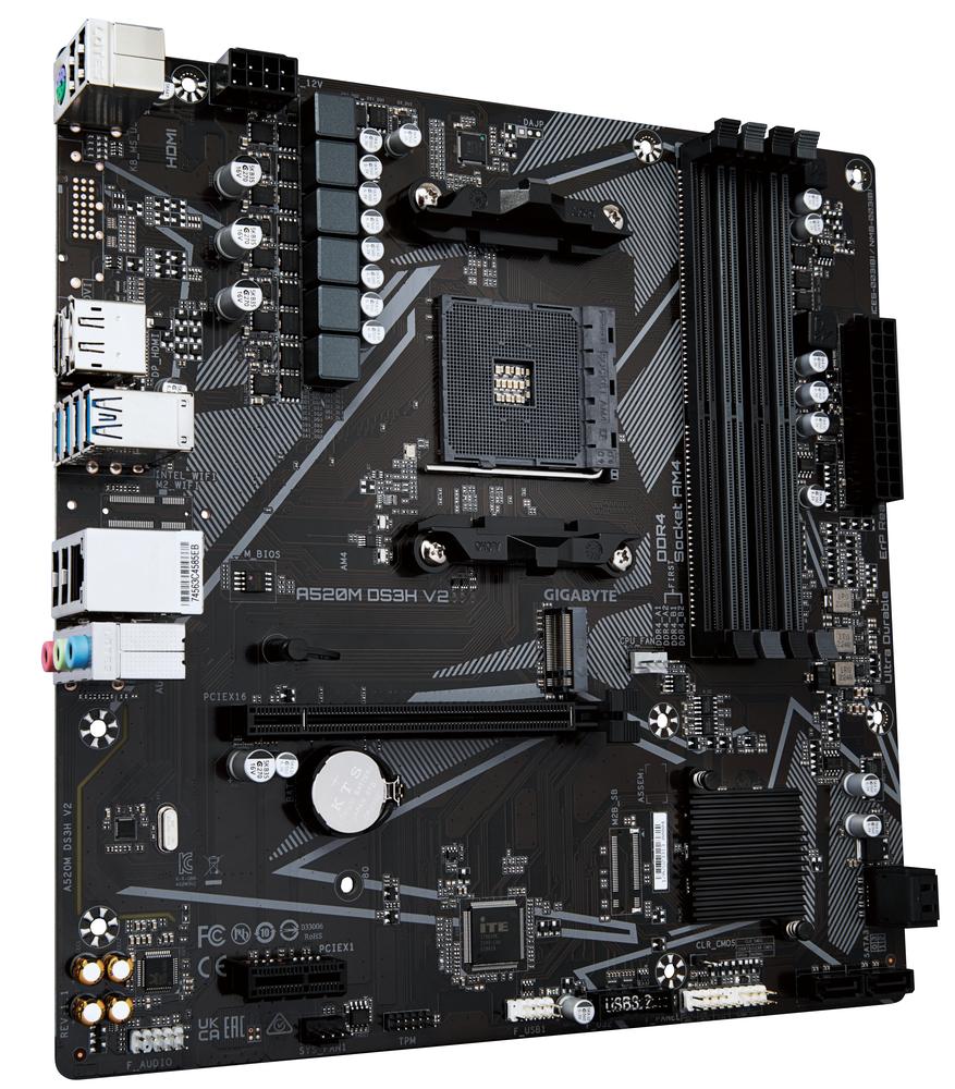 Placa base gigabyte base a520m ds3h v2 matx am4 - Imagen 4