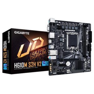 4719331859817 | P/N: 9M61M2H52-00-10 | Cod. Artículo: DSP0000025700 Placa base gigabyte h610m s2h v2 lga 1700 ddr5 microatx