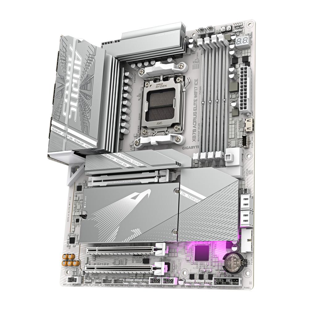 Placa base gigabyte x870 aorus elite wifi7 ice g10 am5 atx - 4x ddr5 - 4x sata3 - Imagen 4