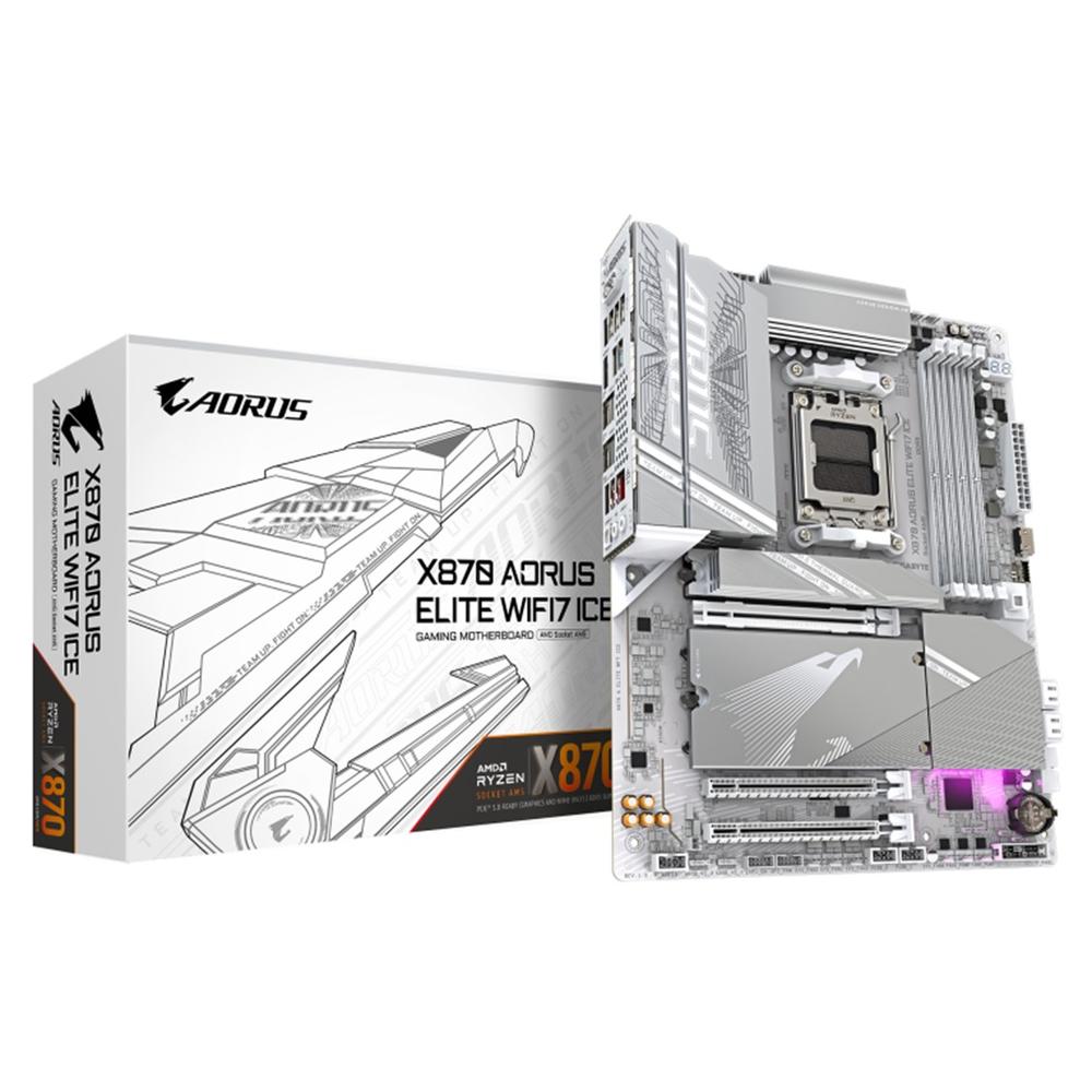 4719331864682 | P/N: | Cod. Artículo: DSP0000027393 Placa base gigabyte x870 aorus elite wifi7 ice g10 am5 atx - 4x ddr5 - 4x sata3