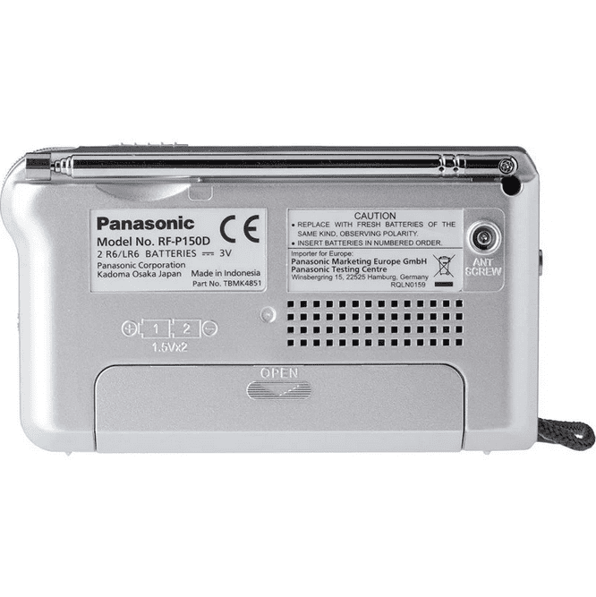 Radio panasonic rf - p150deg - s sintonizador afc color plata - Imagen 2