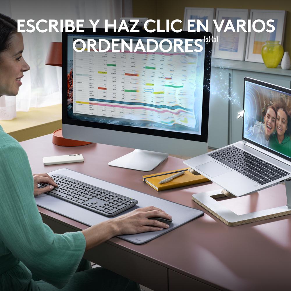 Teclado + raton logitech mk950 inalambrico - Imagen 4