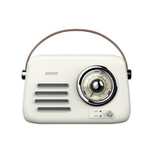 5901986049654 RADIO PORTATIL SAVIO RS-02 WHITE-BROWN RS-02 A0058592 savio Sonido RS-02