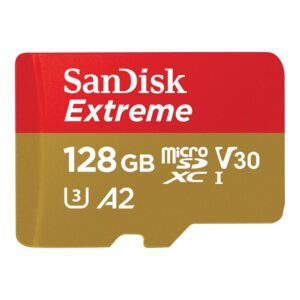 619659188450 | P/N: SDSQXAA-128G-GN6MA | Cod. Artículo: DSP0000032953 Tarjeta memoria micro secure digital 128gb sandisk extreme clase 10 uhs - i u3 + adaptador