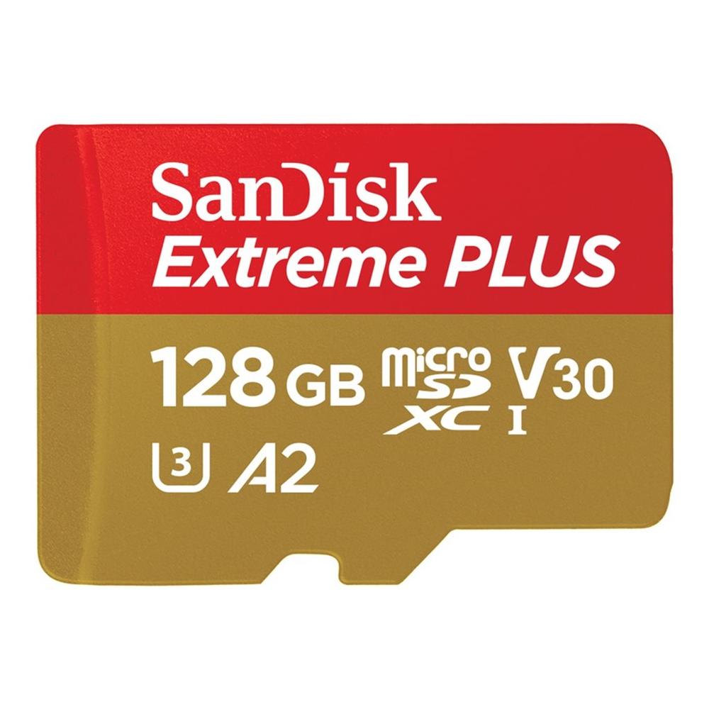619659188986 | P/N: SDSQXBD-128G-GN6MA | Cod. Artículo: DSP0000035534 Tarjeta memoria micro secure digital 128gb sandisk extreme plus clase 10 uhs - i u3 + adaptador