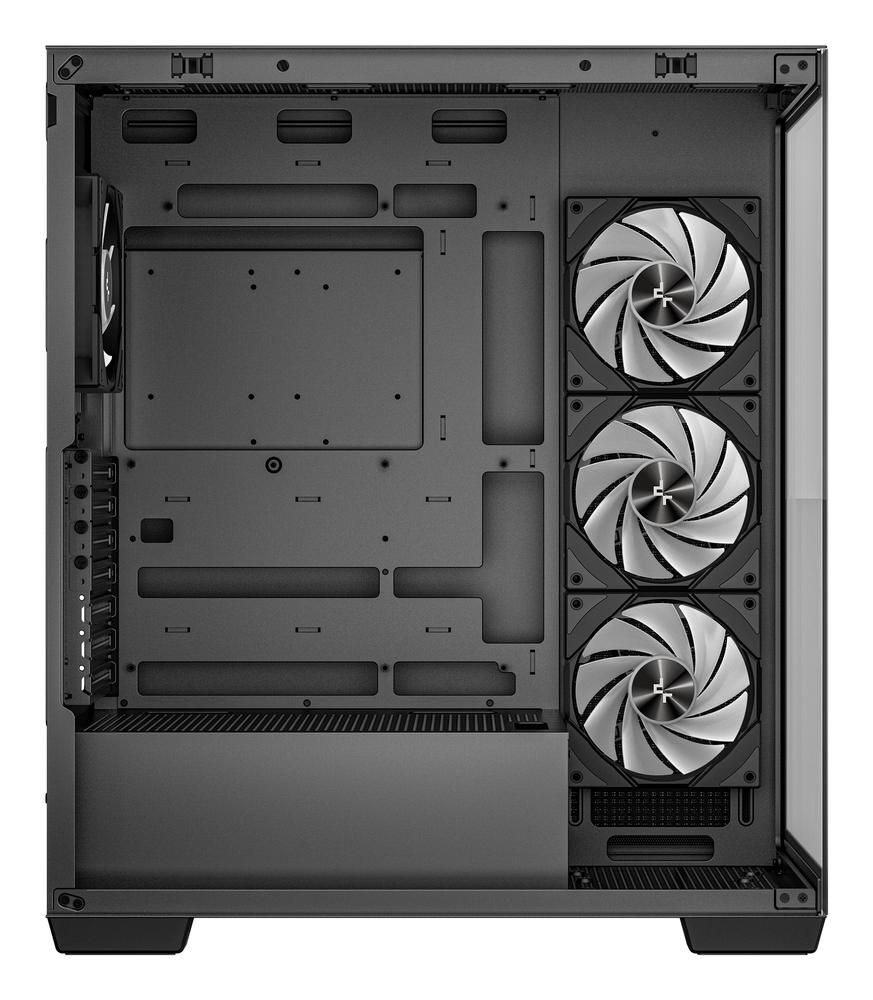 Caja ordenador gaming deepcool cg580 4f atx rgb cristal templado negra - Imagen 6