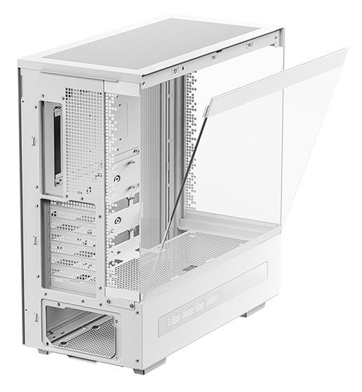Caja ordenador gaming deepcool atx ch690 cristal templado blanca - Imagen 4