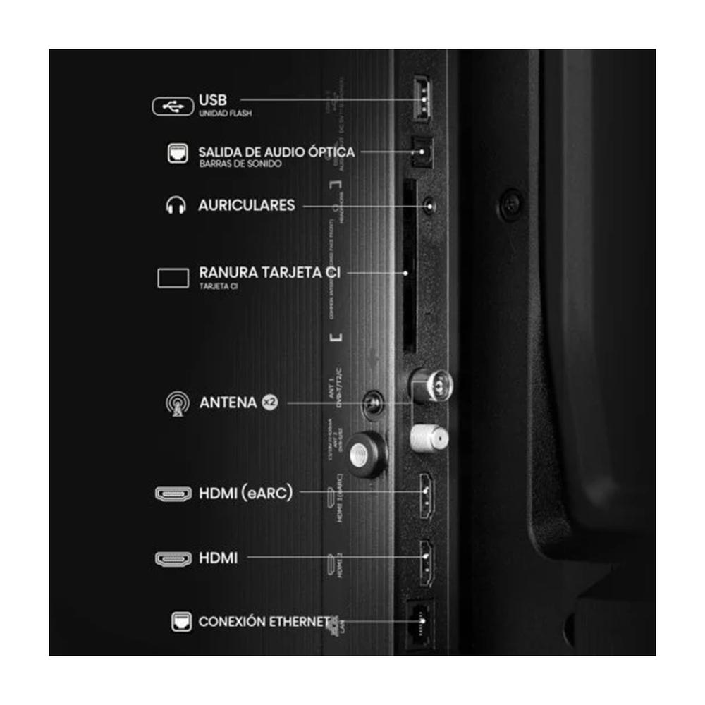 Tv hisense 32 pulgadas led hd ready - 32a4q - smart tv - Imagen 4