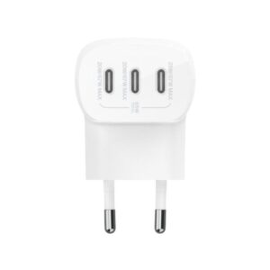 745883860081 | P/N: WCC002VFWH | Cod. Artículo: MGS0000030669 Cargador belkin wcc002vfwh 67w 3x usb tipo c blanco