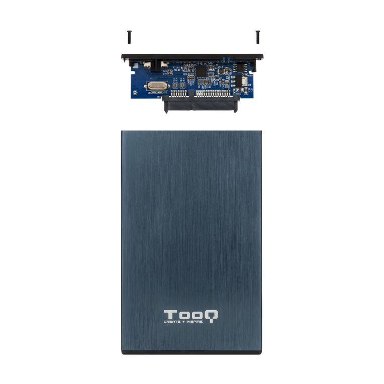 Caja externa tooq tqe - 2527pb 2.5 pulgadas 9 -5 mm sata usb 3.0 - 3.1 azul - Imagen 5
