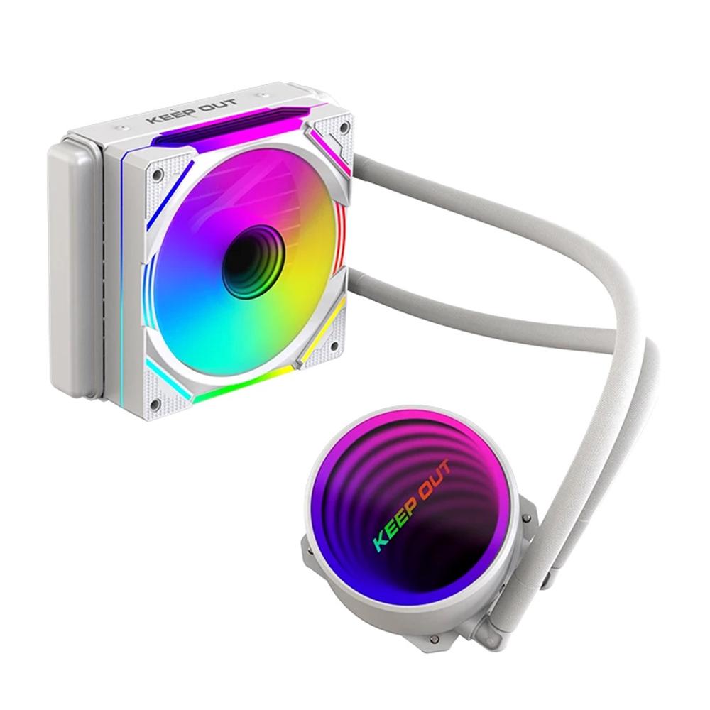 8435099533931 | P/N: XWC-120W | Cod. Artículo: DSP0000029249 Kit refrigeracion liquida keep out xwc - 120 argb 120mm blanco