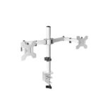 8435693103868 | P/N: MARM2W | Cod. Artículo: DSP0000028821 Soporte mesa mars gaming vesa hasta 27 pulgadas 100x100mm max 8kg - monitor blanco brazo doble