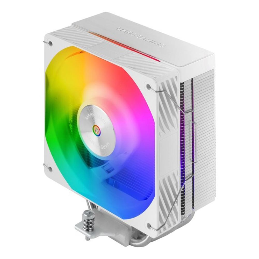 8435693111528 | P/N: MCPUX4ARGBW | Cod. Artículo: DSP0000035708 Ventilador disipador cpu mars gaming mcpux4argb argb 120mm blanco