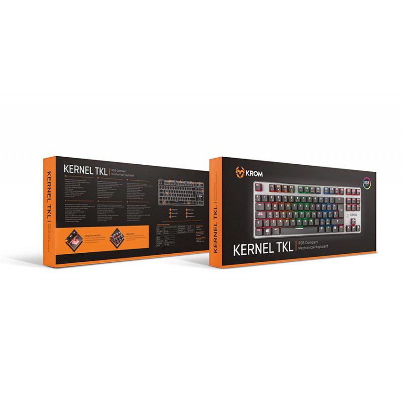 Teclado gaming krom kernel tkl rgb usb mecanico - Imagen 2