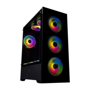 8436545693407 | P/N: CHA010038 | Cod. Artículo: DSP0000020144 Caja ordenador gaming hiditec z20 - aura argb atx cristal templado negro