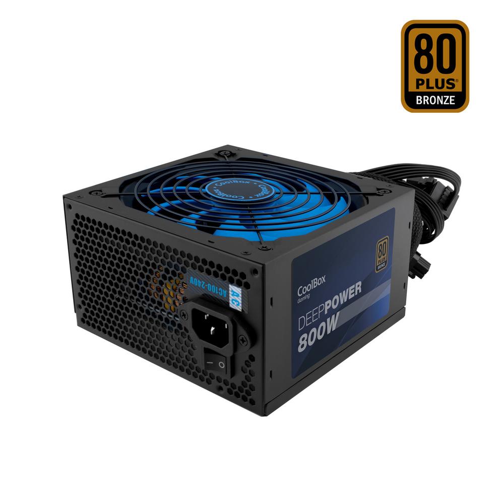 Fuente de alimentacion coolbox gaming deeppower 800w 80 plus bronze - 14 cm - full range - Imagen 3