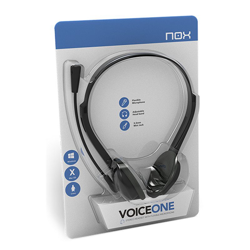 Auricular estereo nox voice one microfono 2x jack - Imagen 4