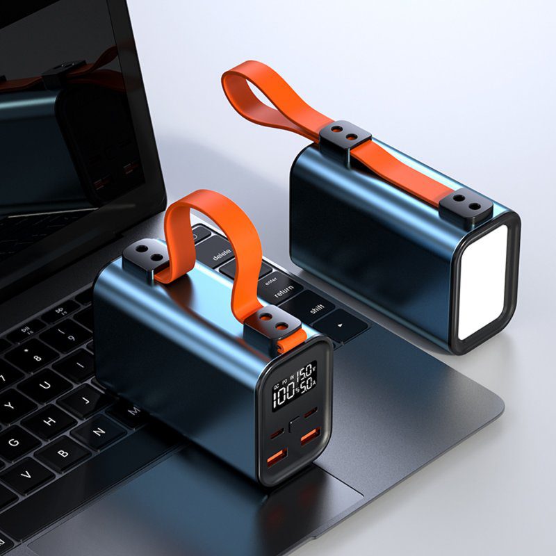 Bateria externa portatil powerbank leotec 30000 mah pd 100w carga rapida 2 salidas usb - c 2 salidas usb - a - Imagen 3