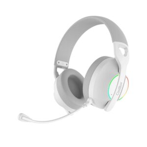 8436624420115 | P/N: COO-AUM-WB01-W | Cod. Artículo: MGS0000027175 Auriculares con microfono coolbox wb01 inalambricos gaming bluetooth blanco