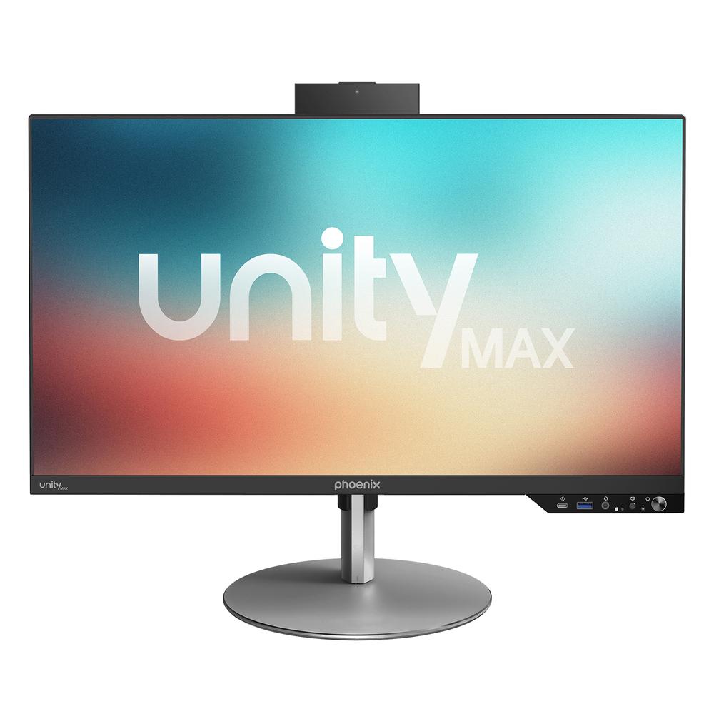 8436626130029 | P/N: UNITY-MAX-5165B | Cod. Artículo: MGS0000029635 Ordenador all in one phoenix unity max i5 14gº - 16gb ddr5 - ssd 512gb nvme - 23.8 pulgadas - fhd 1080p ips - negro - win11 pro