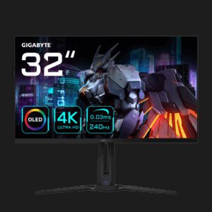 AORUS FO32U2 pantalla para PC 80 cm (31.5") 3840 x 2160 Pixeles 4K Ultra HD OLED Negro 4719331858117 | P/N: AORUS FO32U2 EK1 | Ref. Artículo: 1382331