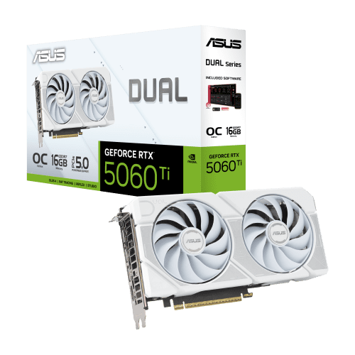 ASUS Dual -RTX5060TI-O16G-WHITE NVIDIA GeForce RTX 5060 Ti 16 GB GDDR7 - Imagen 14