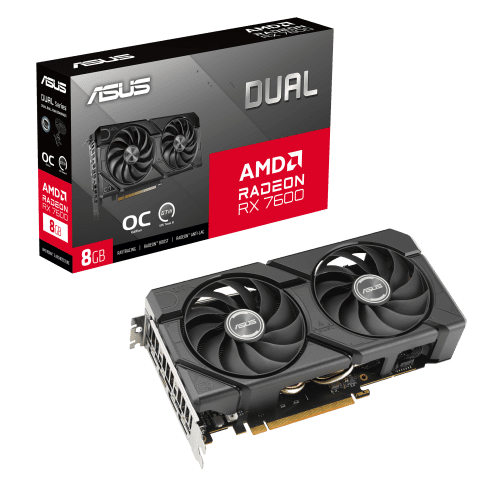 ASUS Dual -RX7600-O8G-EVO AMD Radeon RX 7600 8 GB GDDR6 - Imagen 12