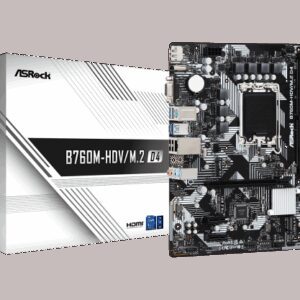 Asrock B760M-HDV/M.2 D4 Intel B760 LGA 1700 micro ATX 4710483942020 | P/N: 90-MXBL40-A0UAYZ | Ref. Artículo: 1364410