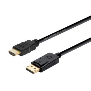 CABLE CONVERSOR AISENS DISPLAPORT/M - HDMI/M 2.0M NEGRO 8436574703719 P/N: A125-0364 | Ref. Artículo: A125-0364
