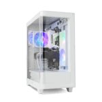 CAJA NOX HUMMER ETHER ATX SEMITORRE CRISTAL CURVO BLANCO 8436587975943 NXHUMMERETHERWH