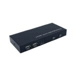 CONMUTADOR KVM AISENS HDMI 4K60HZ USB 1U-2PC CON ALIMENTACION NEGRO 8436574704136 A111-0400