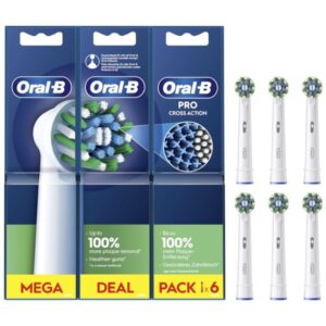 Cabezal de Recambio para cepillo Oral-B Pro Cross Action/ Pack 6 uds 8700216018968 PRO CA 6U BRA-PAE-CAB PRO CA 6U