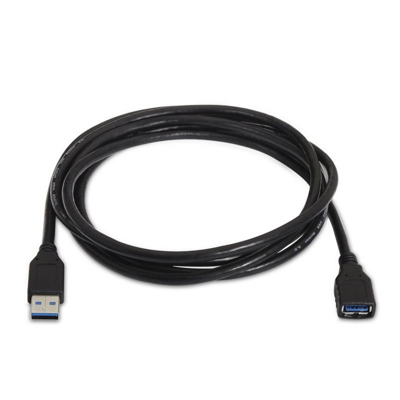 Cable Alargador USB 3.0 Aisens A105-0042/ USB Macho - USB Hembra/ Hasta 9W/ 625Mbps/ 2m/ Negro - Imagen 2