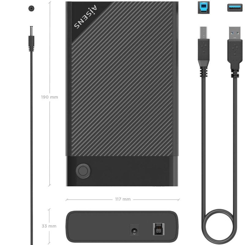 Caja Externa para Disco Duro de 2.5" Aisens ASE-3529B/ USB 3.1/ Sin tornillos - Imagen 4