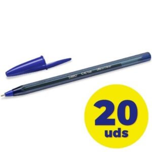 Caja de Bolígrafos de Tinta de Aceite Bic Cristal Exact Ultrafine 992605/ 20 unidades/ Azules 3086123594166 992605 BIC-CRISTAL EXACT 992605 20U