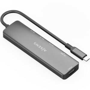 Docking USB Tipo-C Aisens ASUC-6P024-GR/ 1xHDMI 4K/ 3xUSB/ 1xLector Tarjetas/ Gris 8435739903131 ASUC-6P024-GR AIS-HUB ASUC-6P024-GR