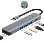 Docking USB Tipo-C Leotec LEDS05/ 3xUSB/ 1xUSB Tipo-C PD/ 1xHDMI 4K/ Gris 8436588882660 LEDS05 LEO-DOCK LEDS05