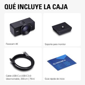 ELGATO FACECAM 4K (10WAF9901) 0840440484752 | P/N: 10WAF9901 | Ref. Artículo: 1404354