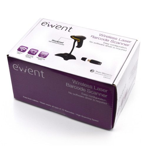 Ewent EW3430 lector de código de barras Lector de códigos de barras portátil 1D LED Negro - Imagen 9