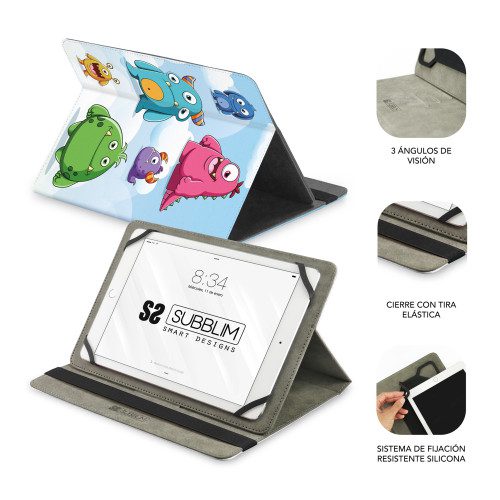 FUNDA TABLET UNIVERSAL TRENDY CASE MONSTERS 11" - Imagen 2