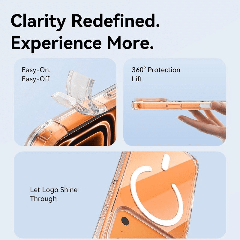 Funda Dura con Magsafe Vention Concise Impact KVBTCD-40/ Compatible con iPhone 17 Pro Max/ Transparente - Imagen 2