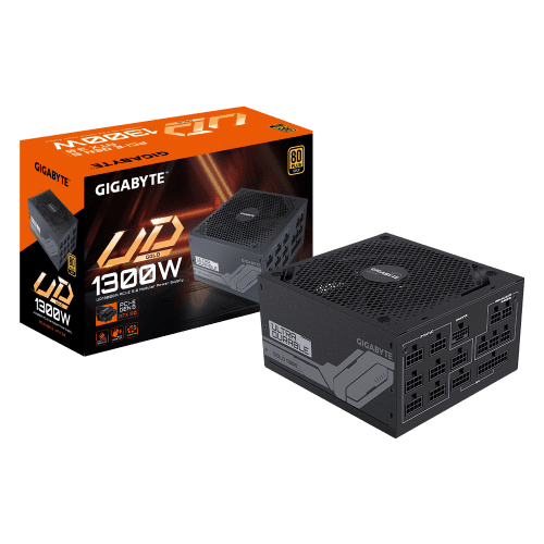 GIGABYTE UD1300GM PG5 unidad de fuente de alimentación 1300 W 20+4 pin ATX ATX Negro - Imagen 7